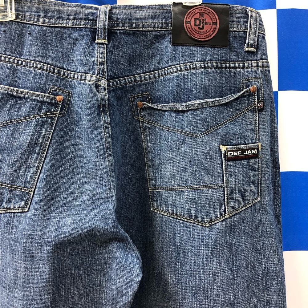 Y2K Def Jam blue jeans